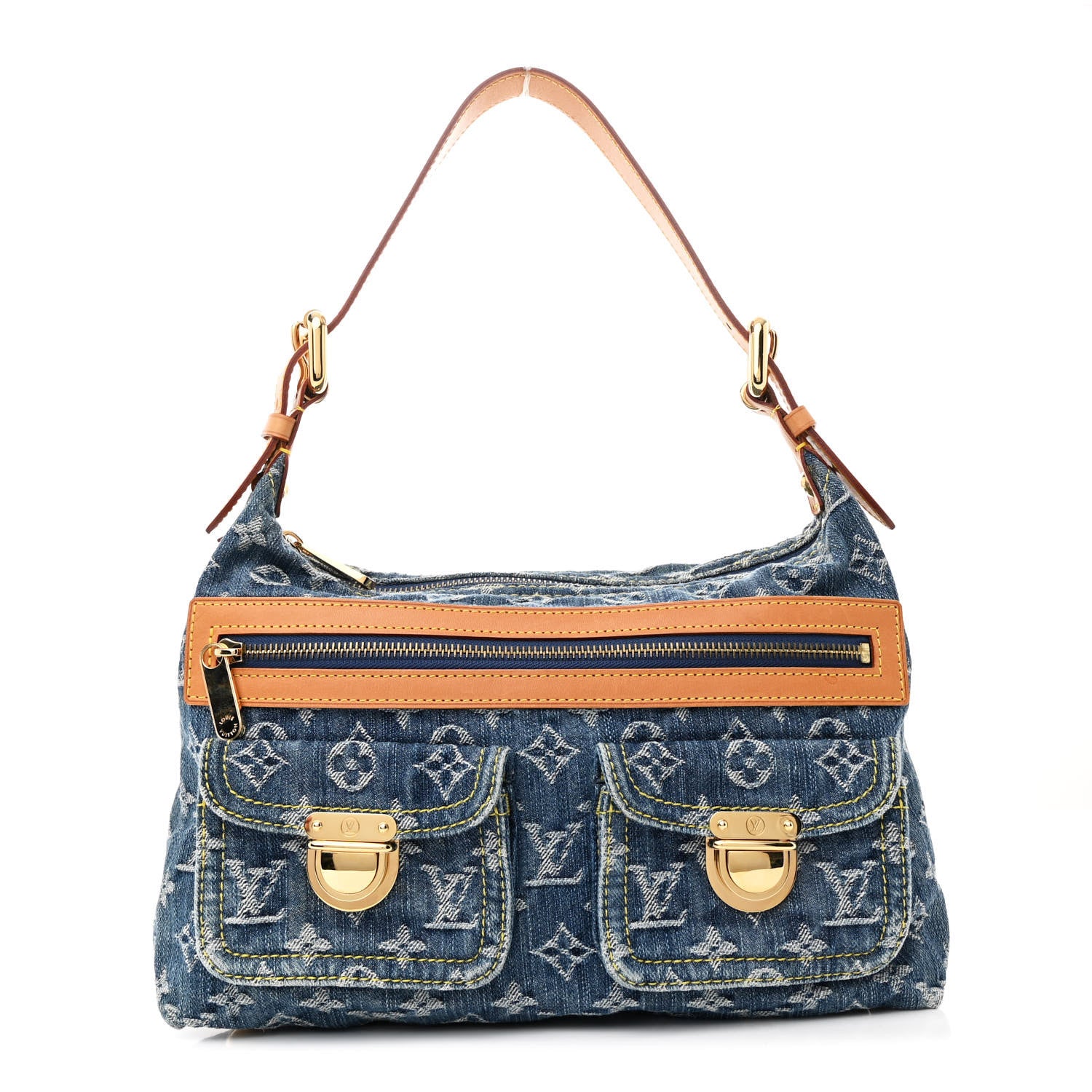 Louis Vuitton Monogram Denim Baggy PM Blue 1 of 10