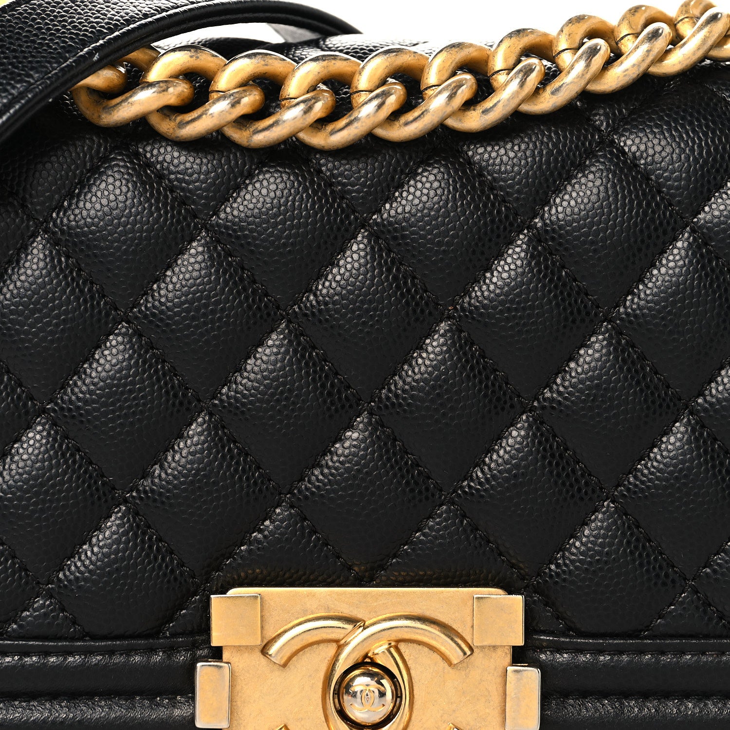Chanel Caviar Quilted Small Boy Flap Black 8 of 11