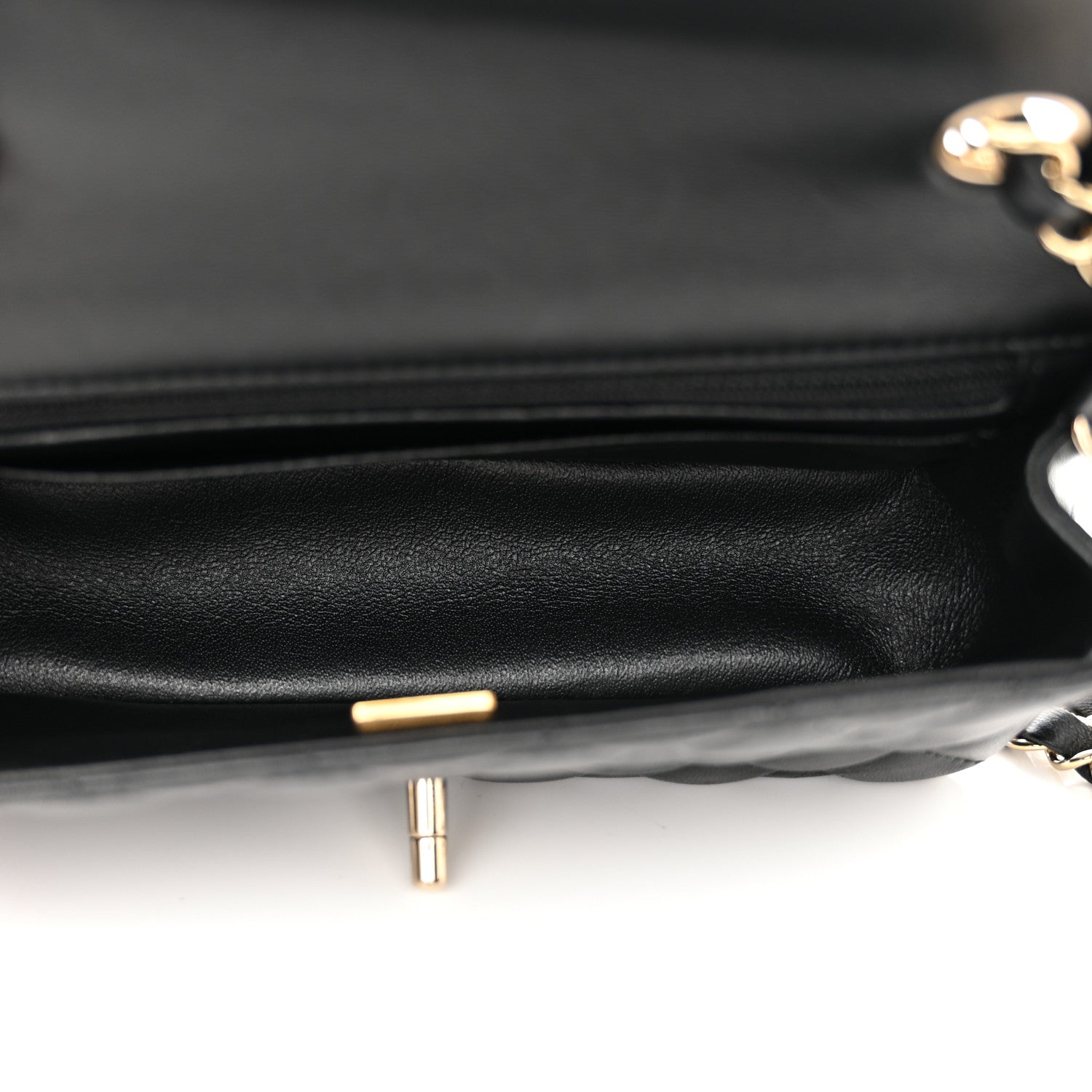 Chanel Lambskin Quilted Mini Rectangular Flap Black 5 of 11