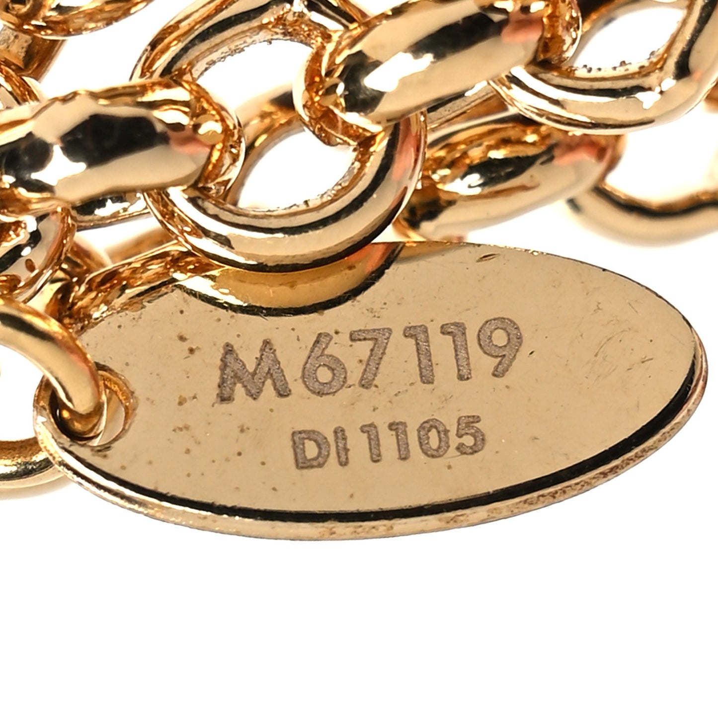Metal Enamel Fleur De Monogram Bag Charm Dore