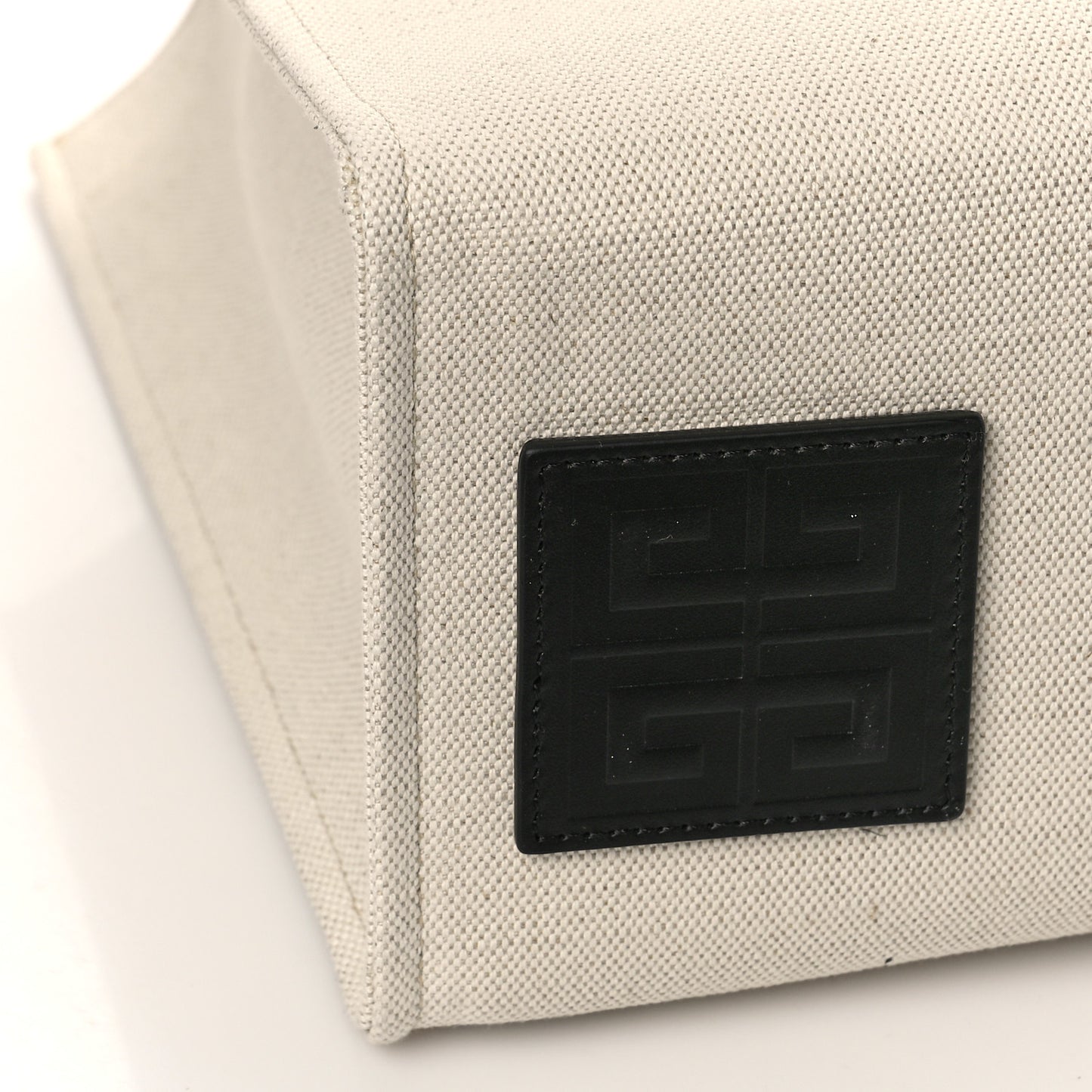 Canvas Medium Tote Beige Black