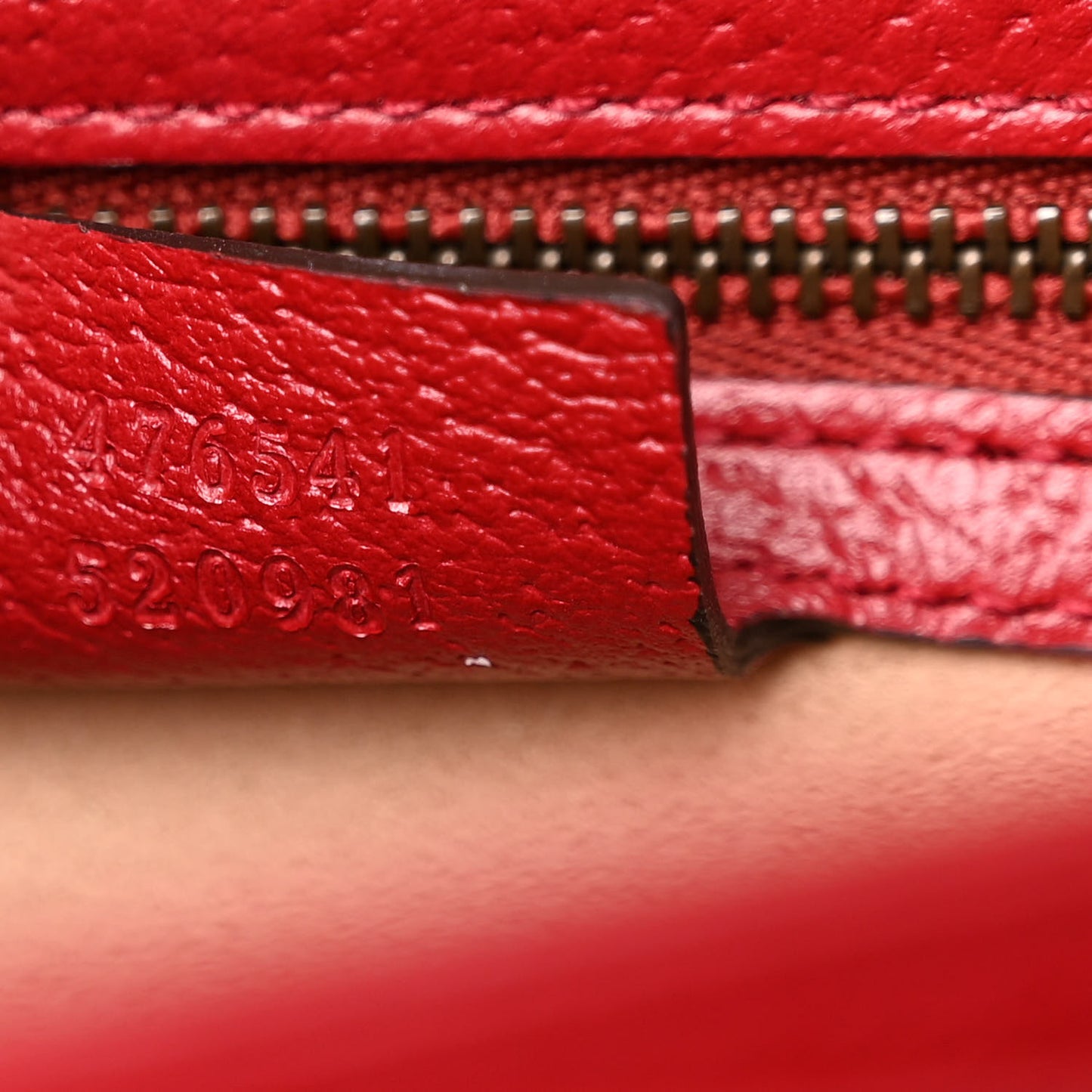 GG Supreme Monogram Small Queen Margaret Top Handle Bag Red
