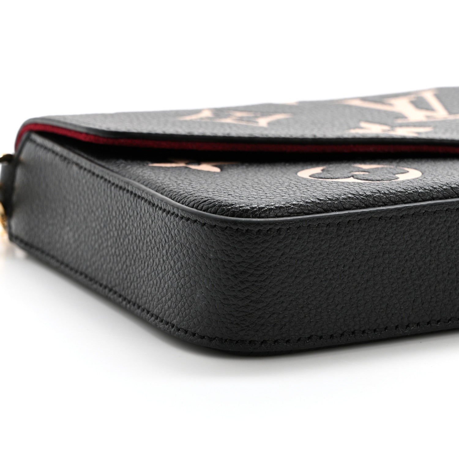 Louis Vuitton Empreinte Monogram Giant Felicie Pochette Black Beige 9 of 13