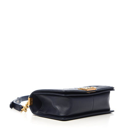Chanel Caviar Quilted Medium Boy Flap Dark Blue 3 of 10