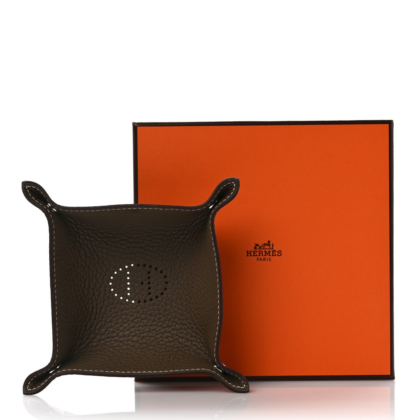 Taurillon Clemence Mini Mises et Relances Change Tray Etoupe