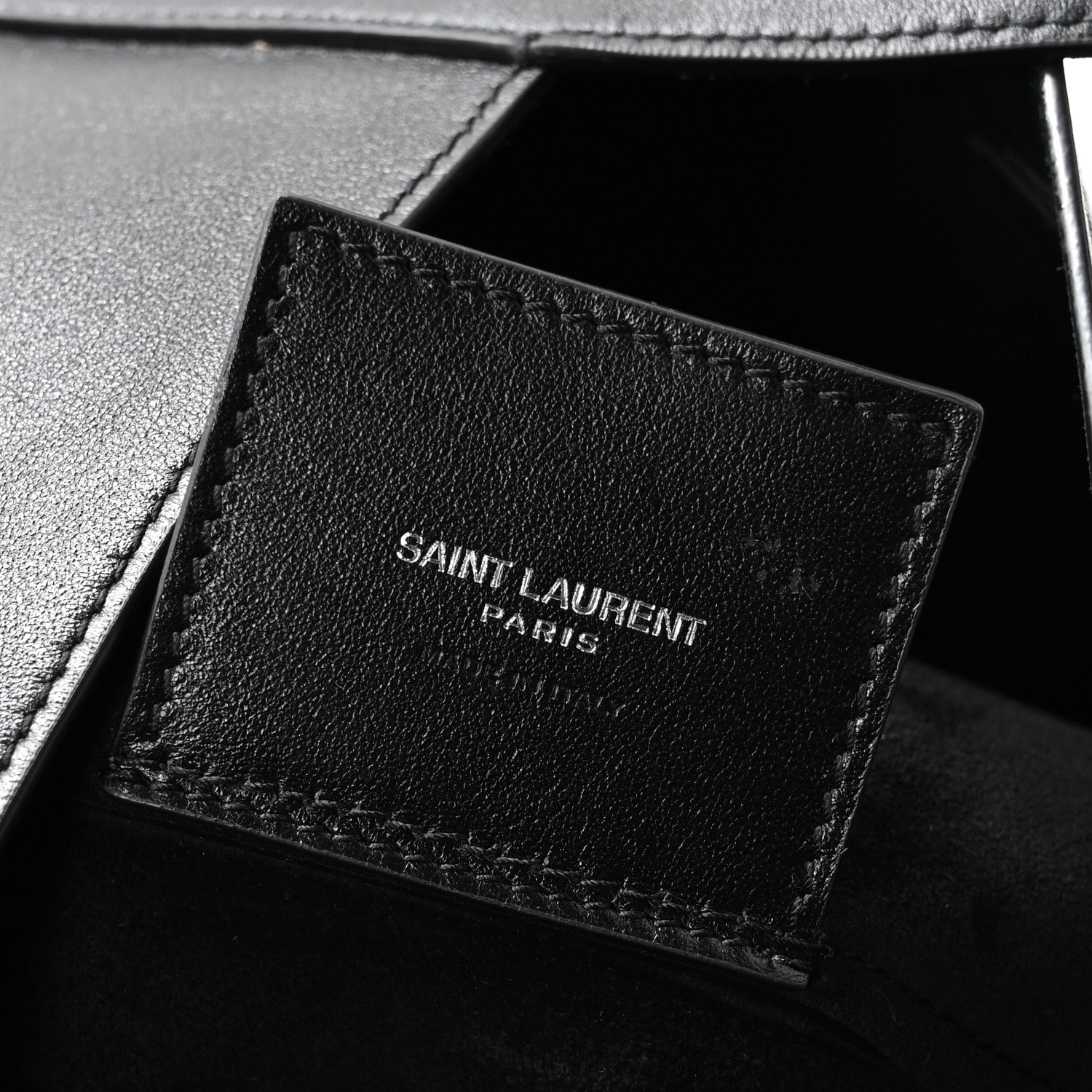 Saint Laurent Supple Calfskin Large Tanger Hobo Black 6 of 10