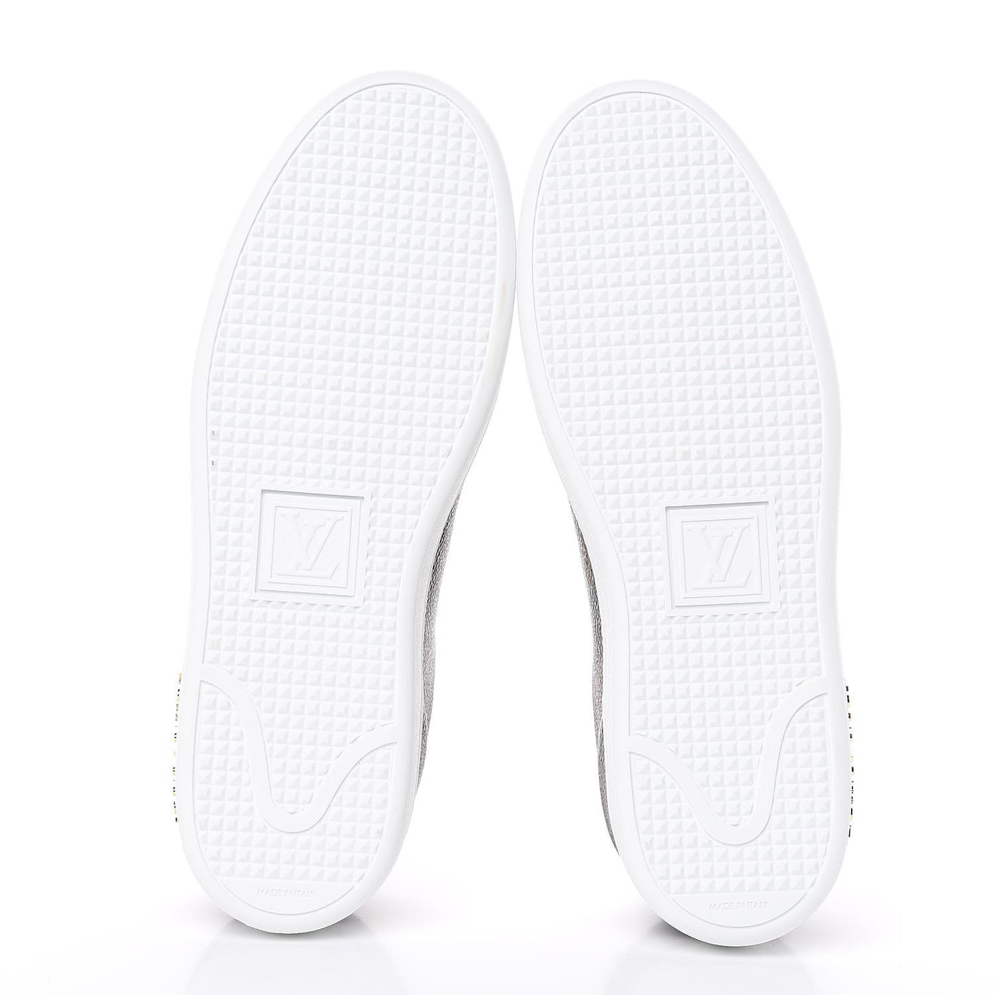 Calfskin Monogram LV Black Heart Sneakers 39 Cacao