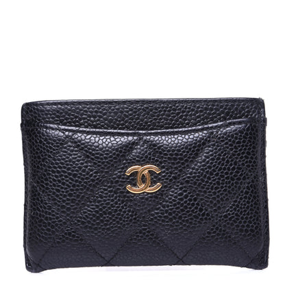 Chanel Caviar Quilted Card Holder Black 1 of 9