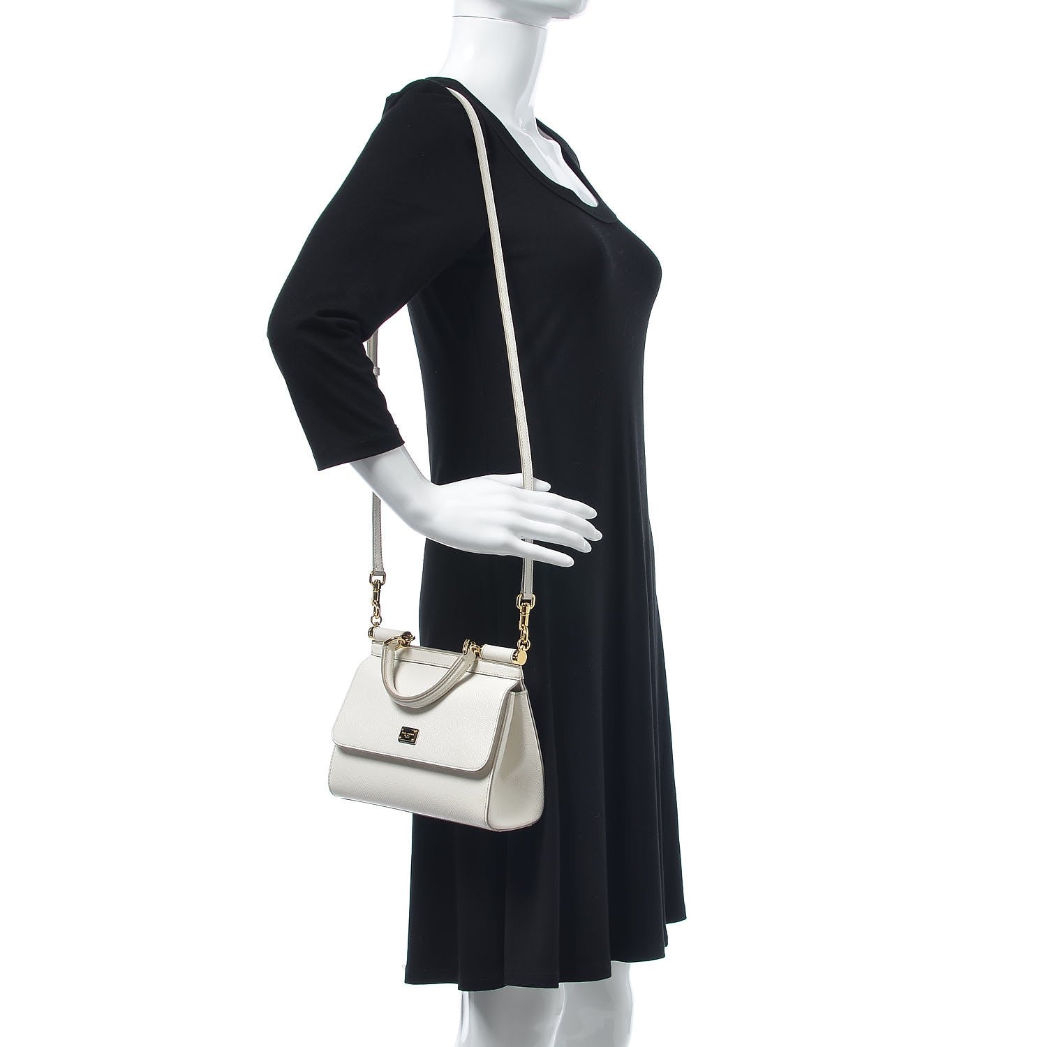 Dolce & Gabbana Dauphine Small Miss Sicily Satchel White 2 of 6