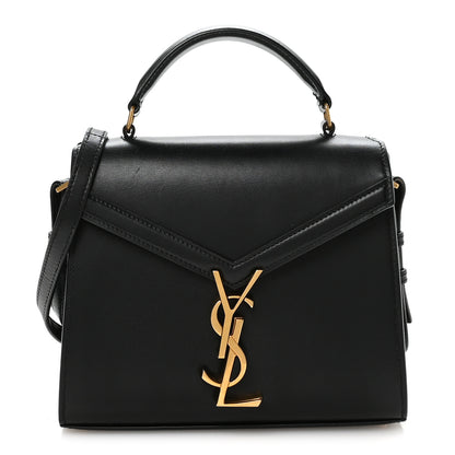 Saint Laurent Calfskin Mini Classic Monogram Cassandra Top Handle Black 1 of 10
