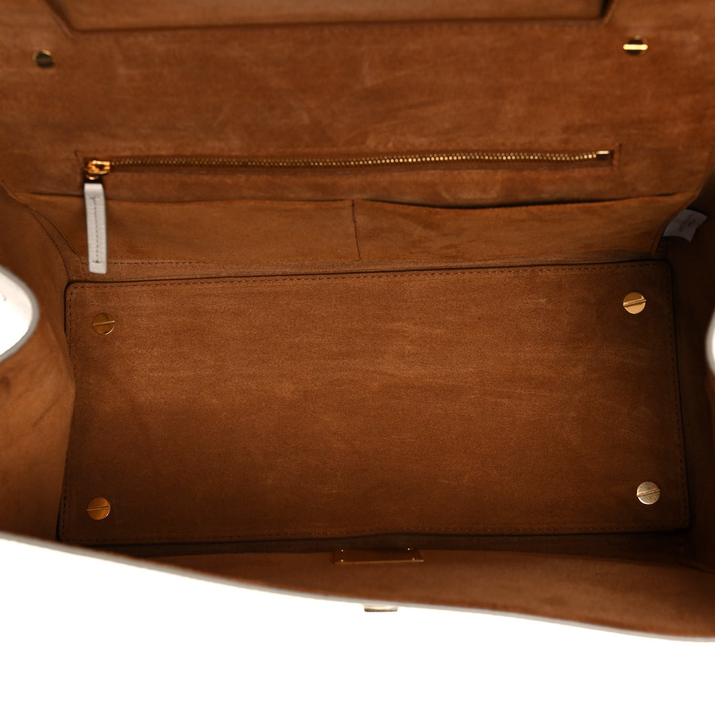 Calfskin BV Angle Shoulder Bag Off White
