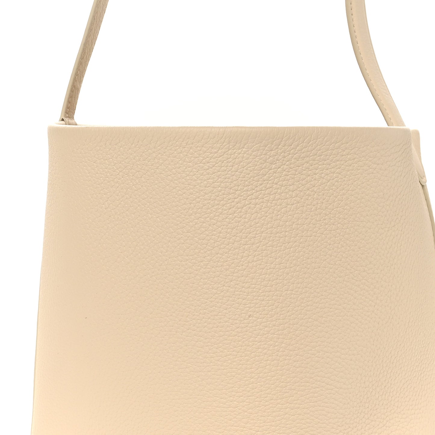 Grained Calfskin Medium N/S Park Tote Ivory