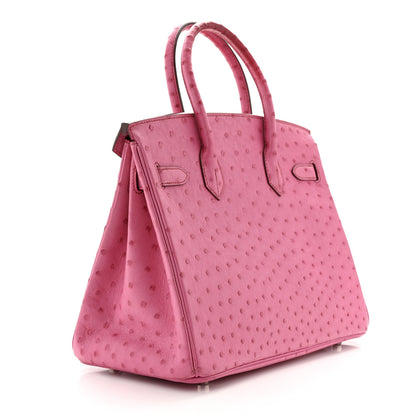 Hermes Ostrich Birkin 30 Fuchsia 3 of 10
