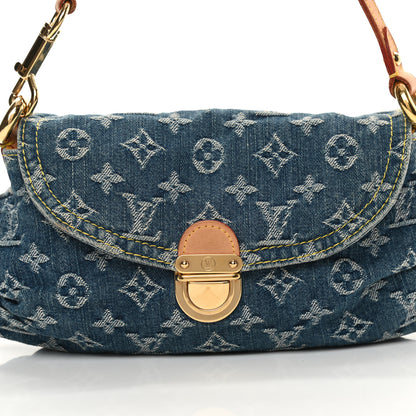 Louis Vuitton Monogram Denim Mini Pleaty Blue 8 of 12