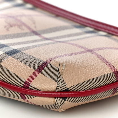 Burberry Haymarket Check Clara Pochette Military Red 10 of 10