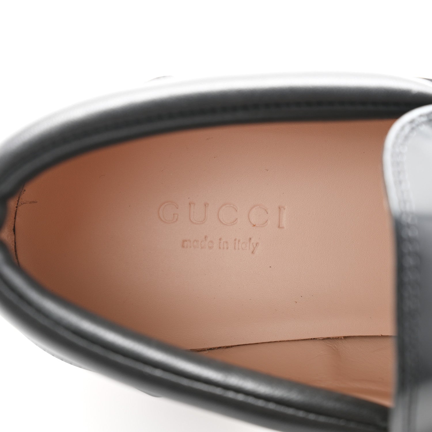 Gucci Magnum Calfskin Nappa Samoa Womens Horsebit Platform Chunky Lug Sole 40mm Loafers 35.5 Black 6 of 9