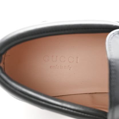 Gucci Magnum Calfskin Nappa Samoa Womens Horsebit Platform Chunky Lug Sole 40mm Loafers 35.5 Black 6 of 9