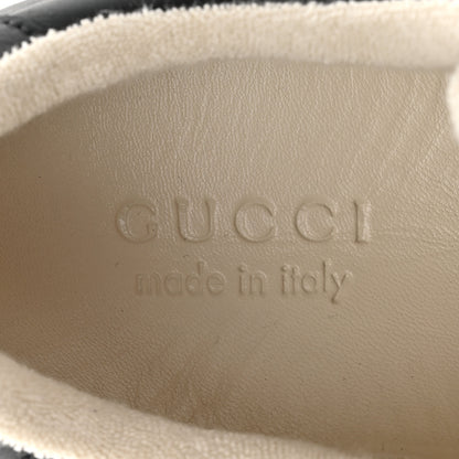 Gucci Calfskin Web Mens Screener Sneakers 10.5 Black White 8 of 10