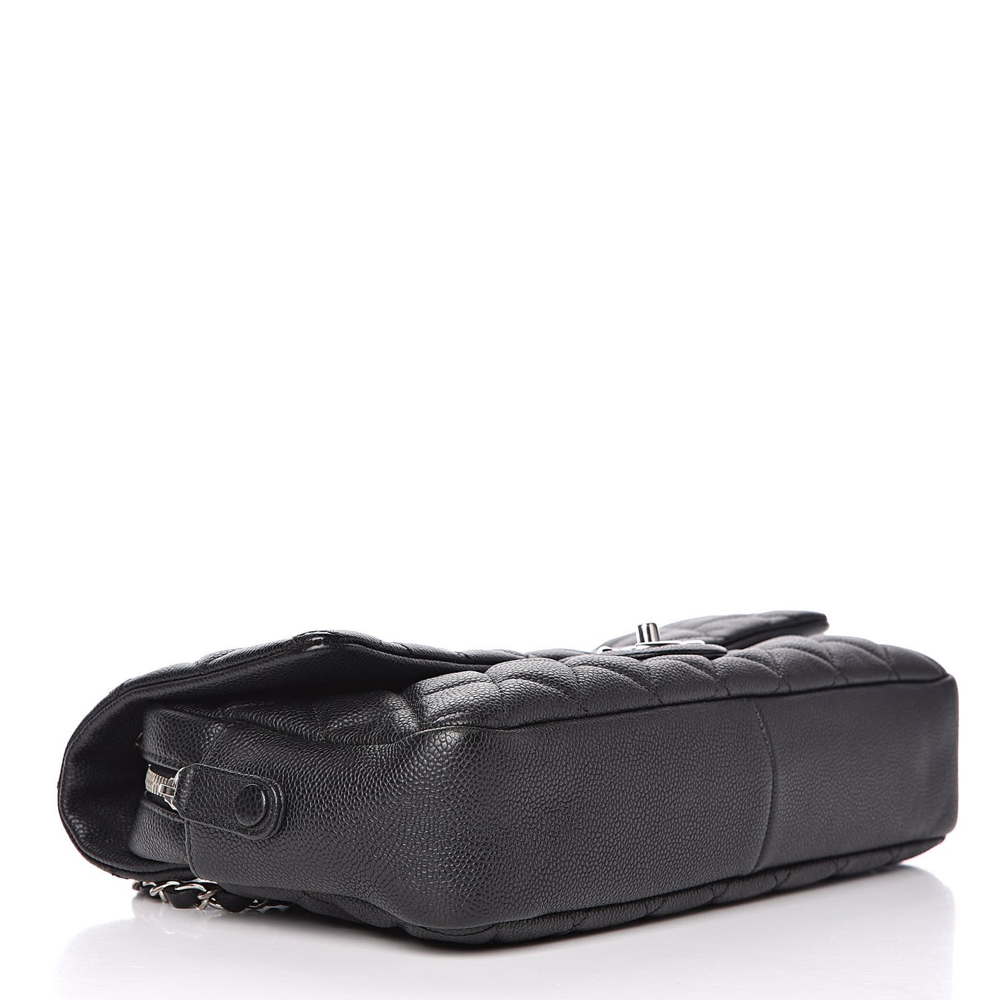 Caviar Quilted Jumbo Easy Flap Black