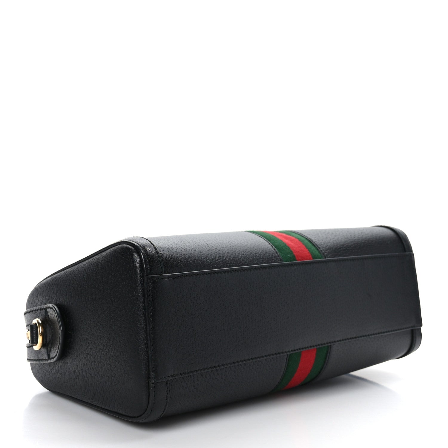 Gucci Textured Dollar Calfskin Web Medium Ophidia Boston Black 4 of 9