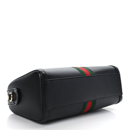 Gucci Textured Dollar Calfskin Web Medium Ophidia Boston Black 4 of 9