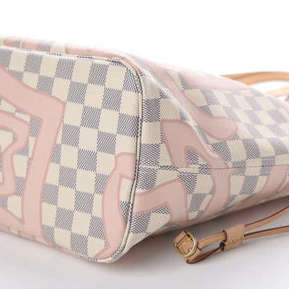 Louis Vuitton Damier Azur Tahitienne Neverfull MM 6 of 8