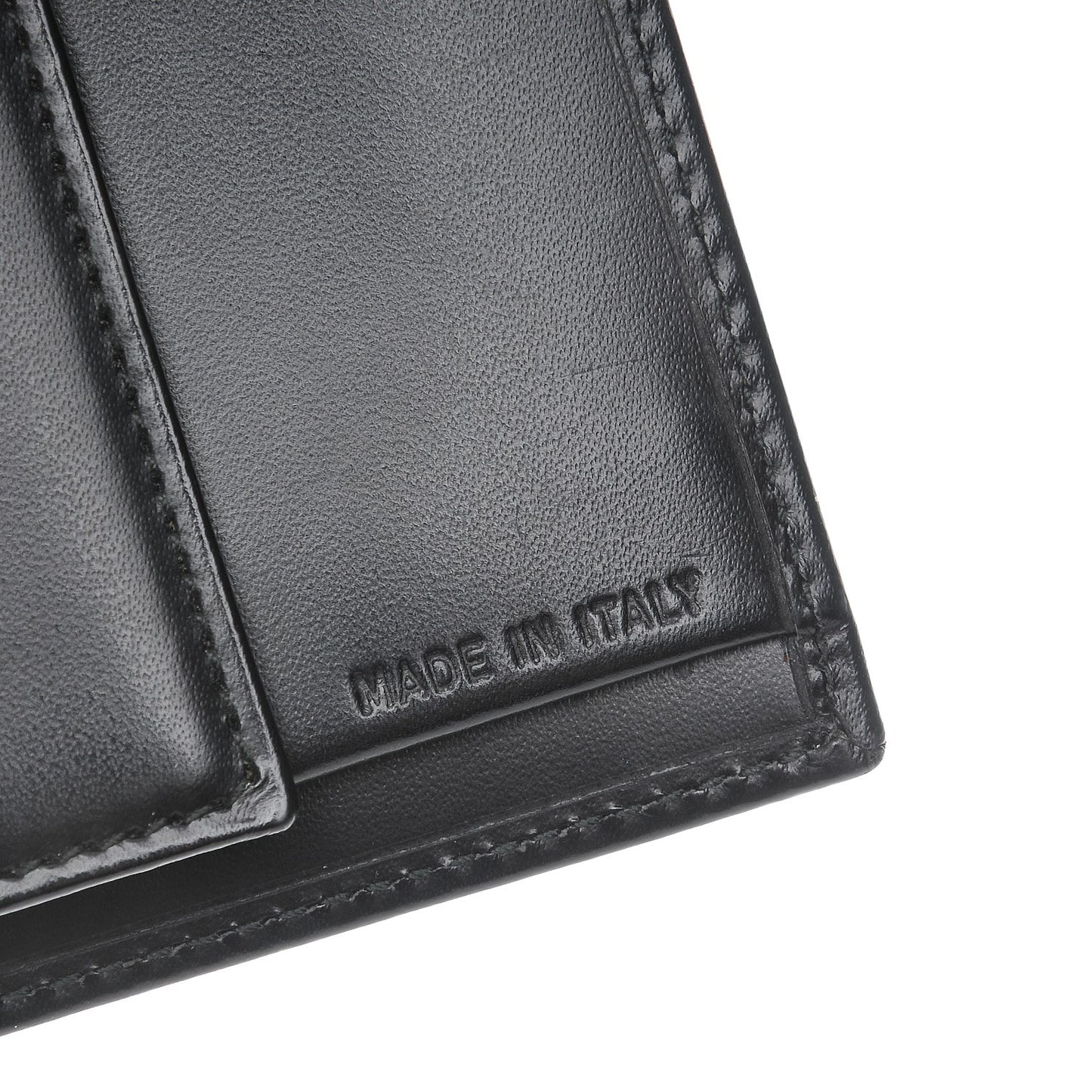 Box Calfskin Bi-Fold Wallet Black