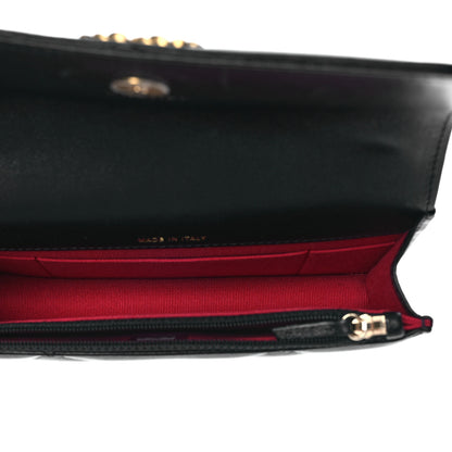 Chanel Lambskin Quilted Chanel 19 Flap Phone Holder With Chain Black 4 of 10