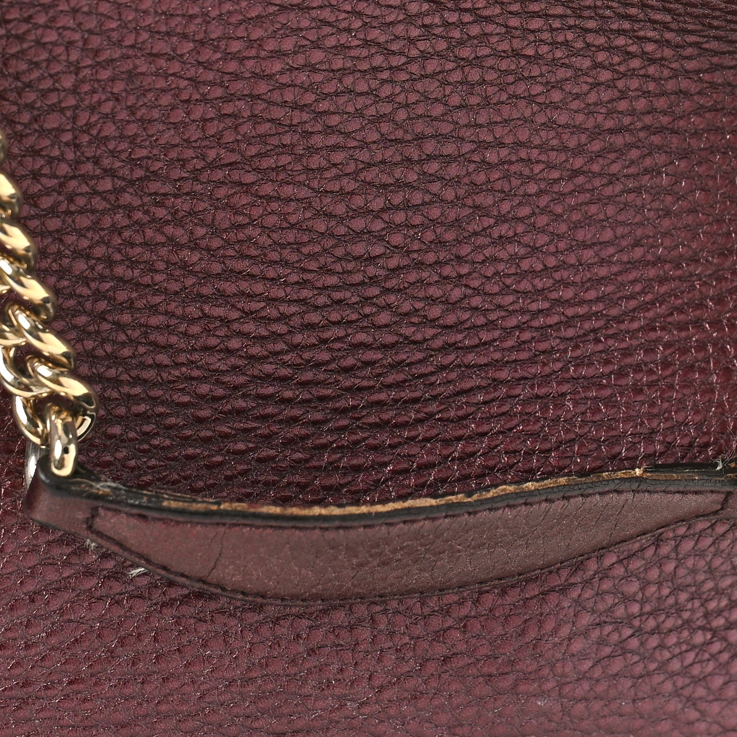 Gucci Metallic Cellarius Calfskin Medium Soho Bowler Classic Burgundy 12 of 16