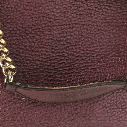 Gucci Metallic Cellarius Calfskin Medium Soho Bowler Classic Burgundy 12 of 16