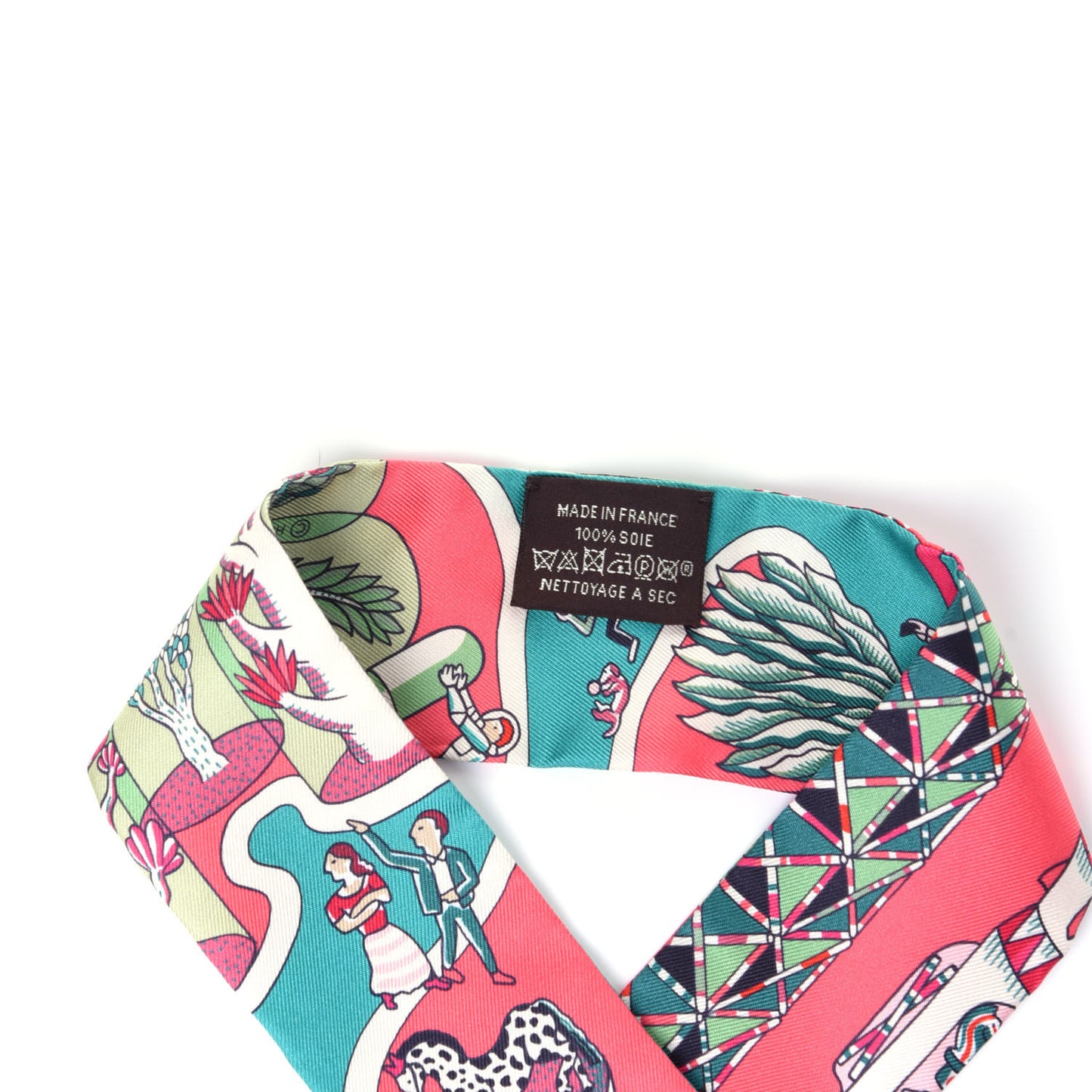 Silk Exposition Universelle Twilly Rose Vif Menthol