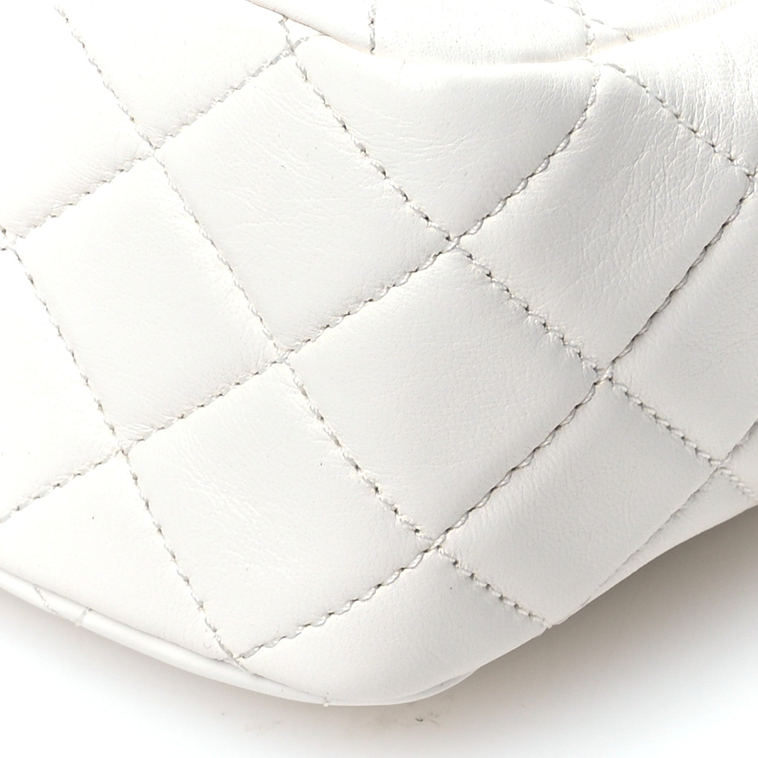 Chanel Lambskin Quilted Mini Pearl Crush Flap White 10 of 11