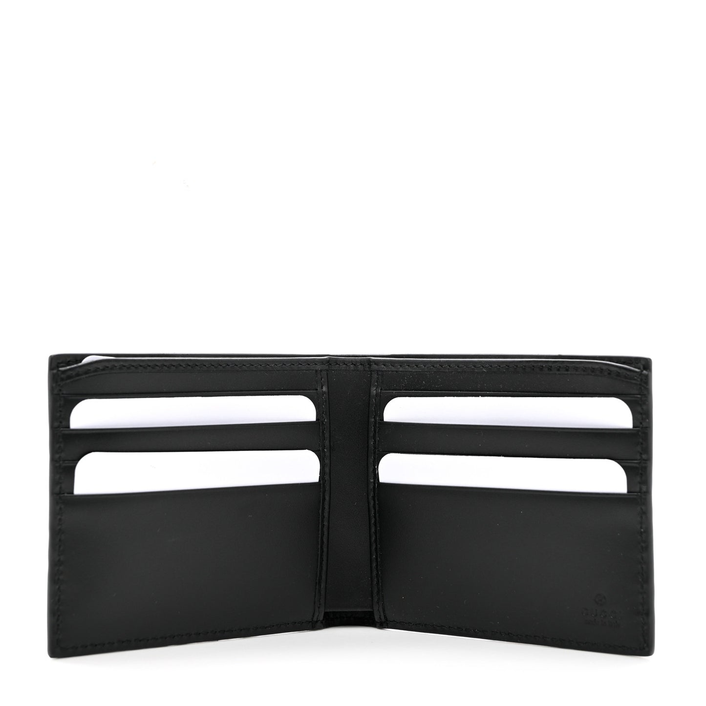 Guccissima Signature Dorian Bi-Fold Wallet Black