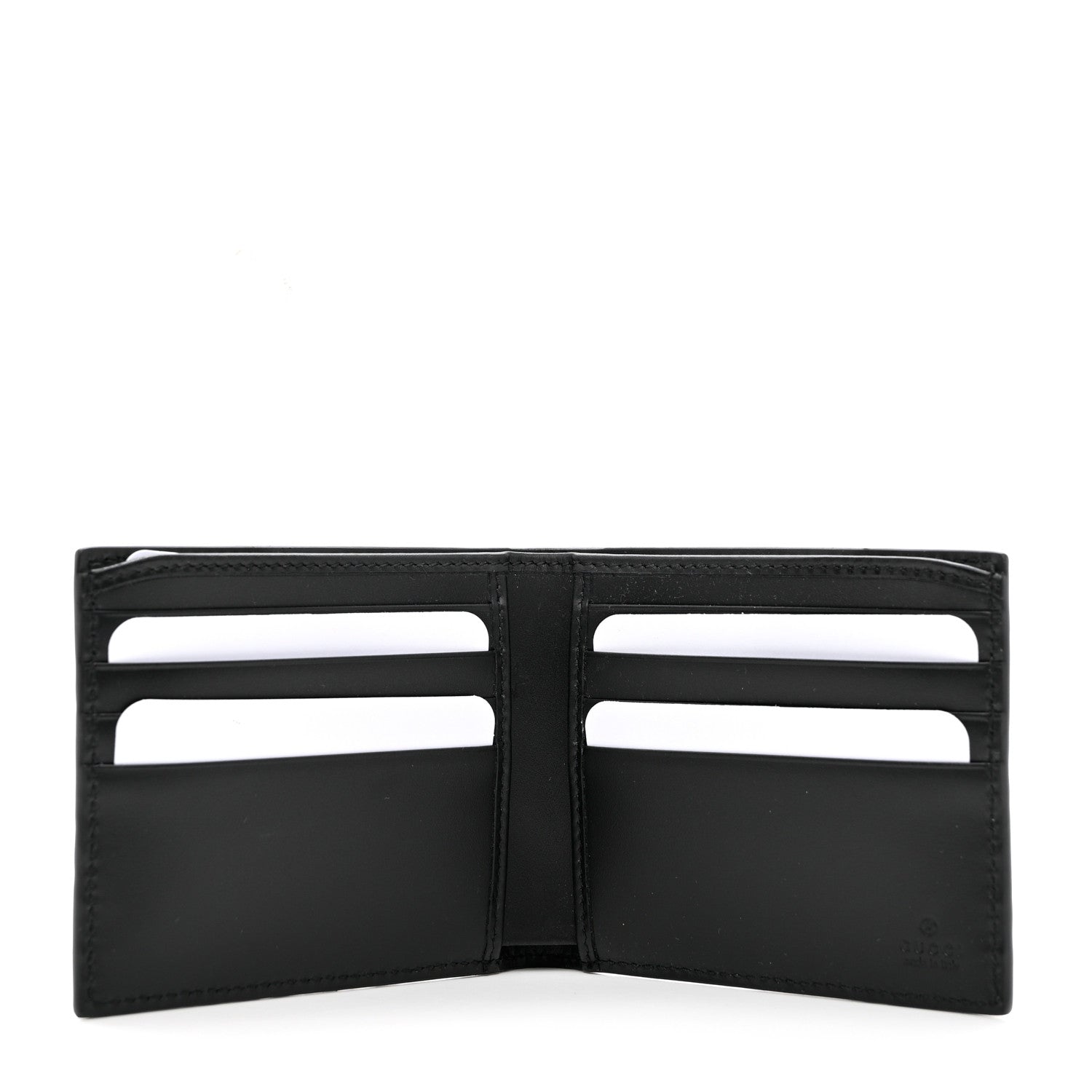Gucci Guccissima Signature Dorian Bi-Fold Wallet Black 5 of 9