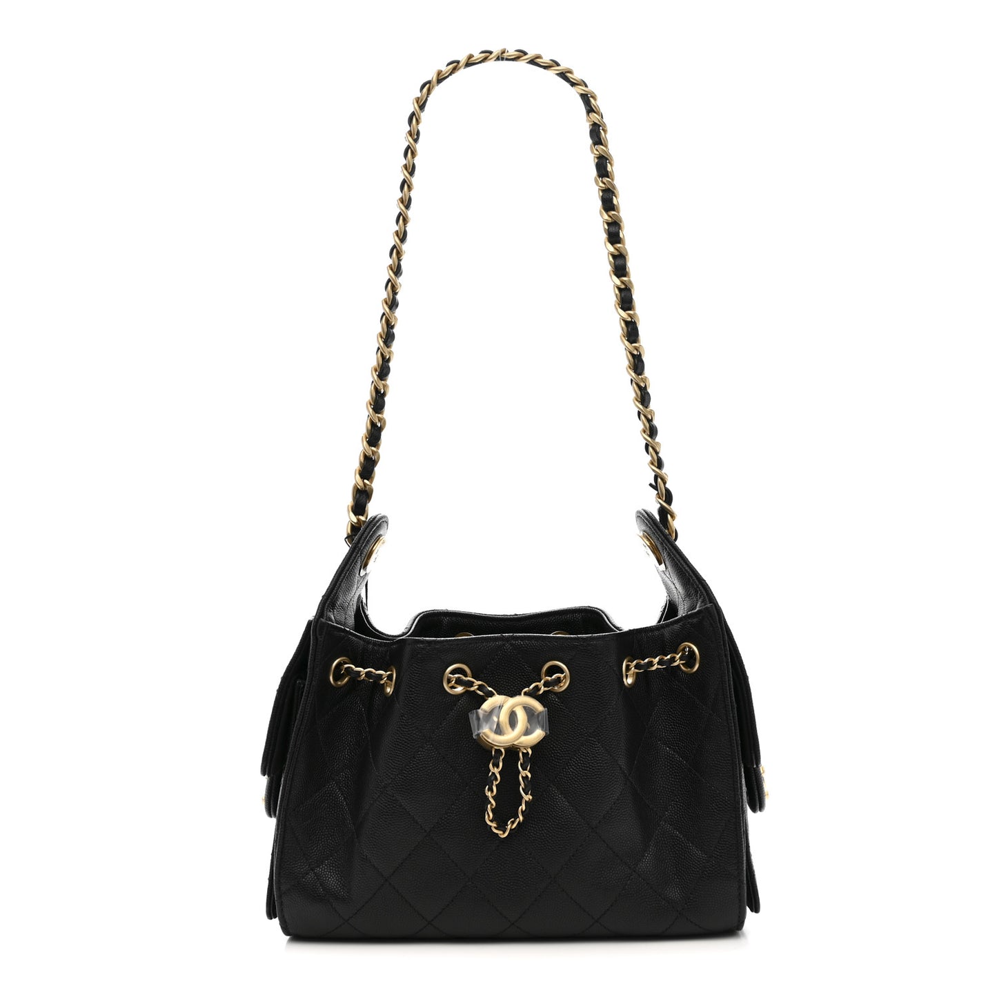 Caviar Quilted Mini Chanel 25 Handbag Black