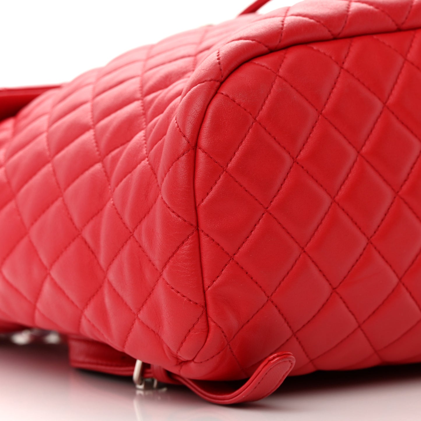 Lambskin Quilted Large Urban Spirit Backpack Red