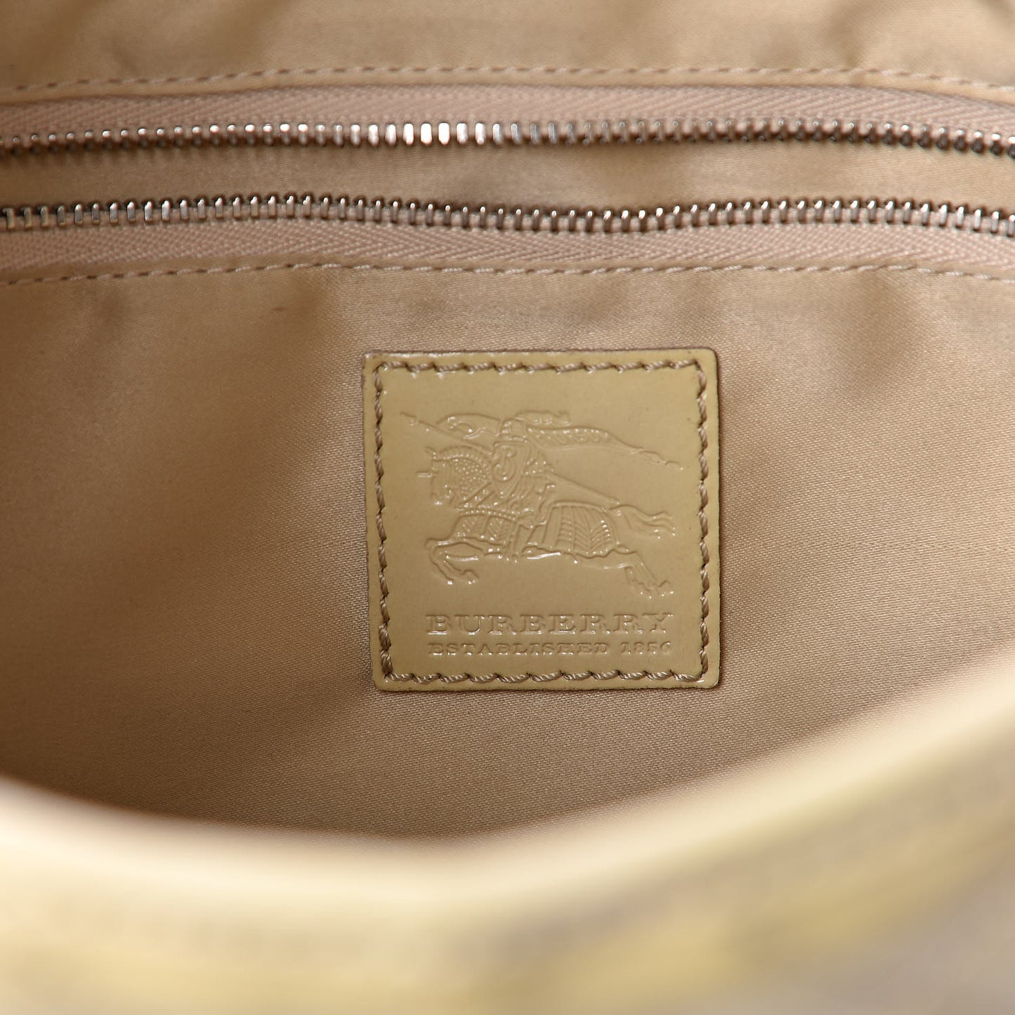Patent Quilted Brook Hobo Beige