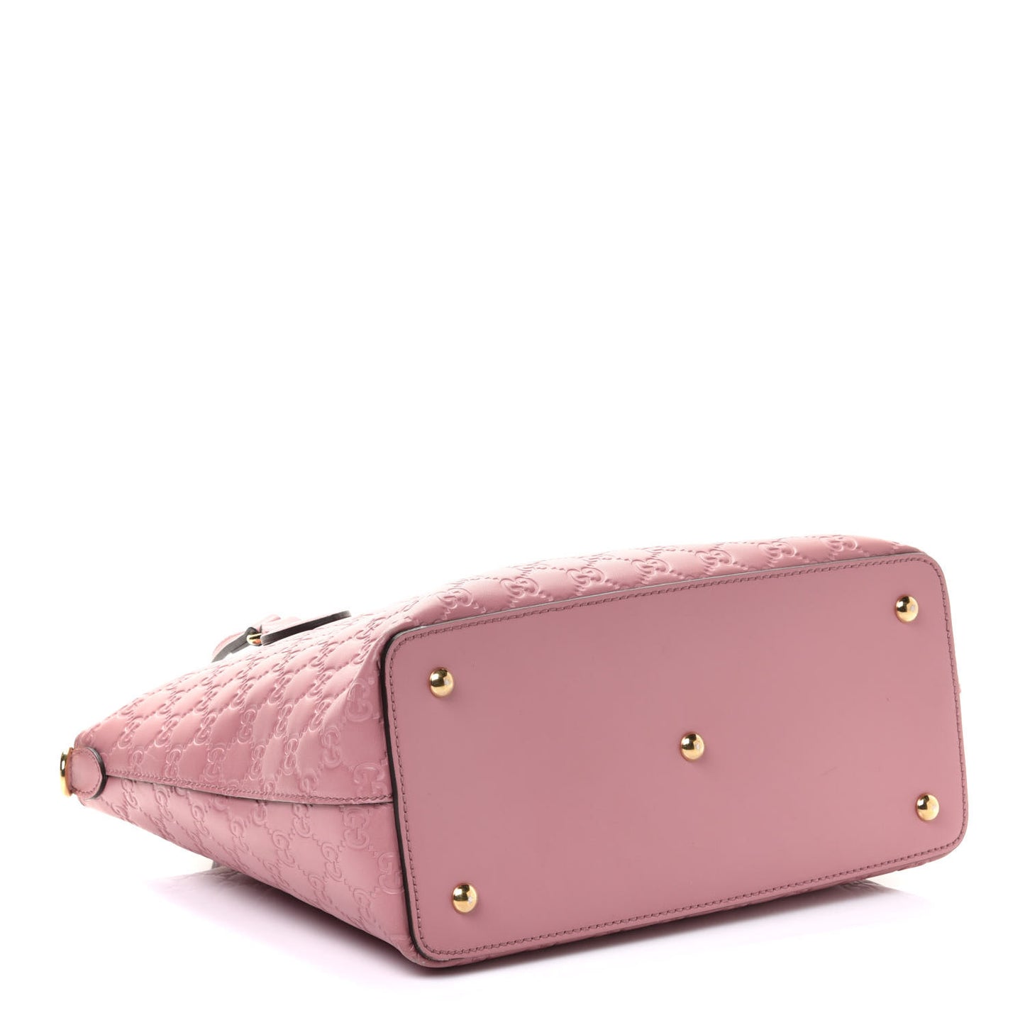 Guccissima Signature Linea A Foldover Tote Rose Baby Candy