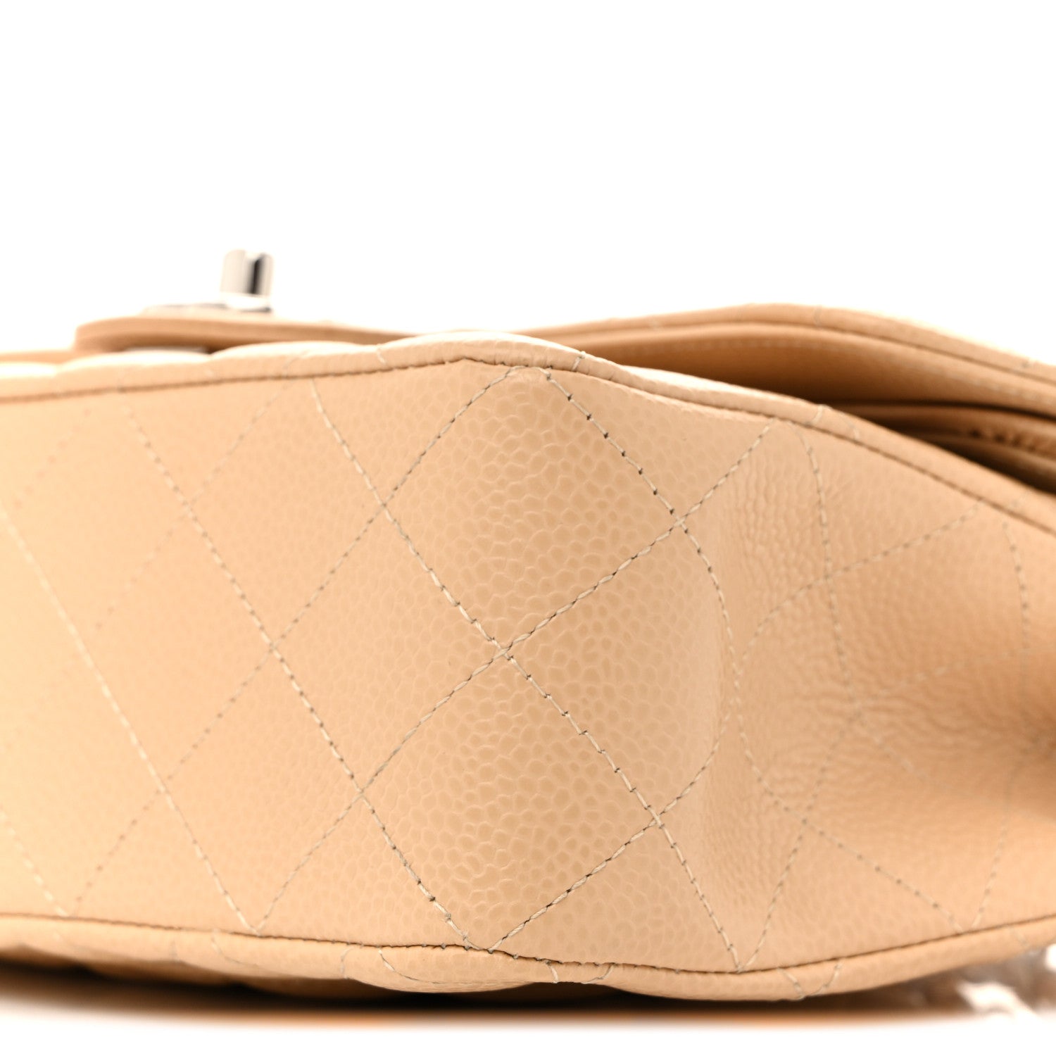 Chanel Caviar Quilted Small Double Flap Beige 10 of 11