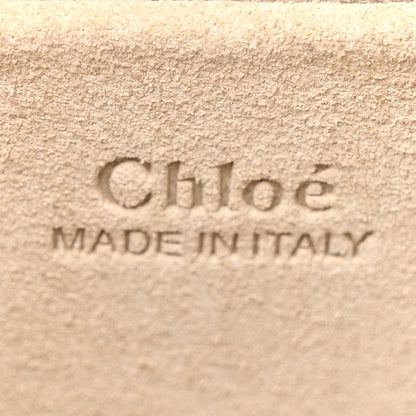 Chloe Calfskin Suede Small Nile Bracelet Bag Off White 6 of 18
