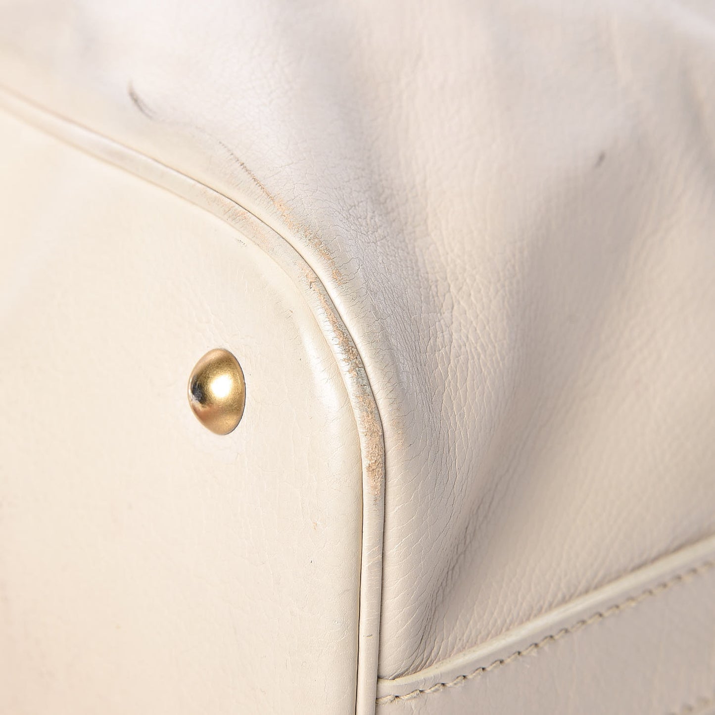Calfskin Oversized Muse Ivory