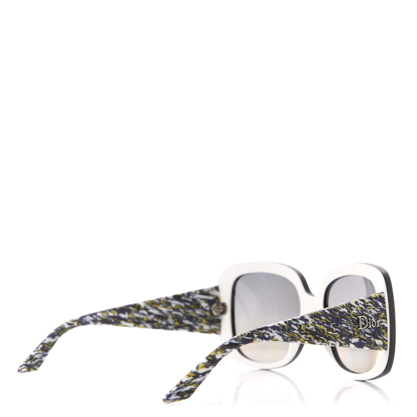 Resin Cannage Dior Lady 1 Sunglasses Black Multicolor