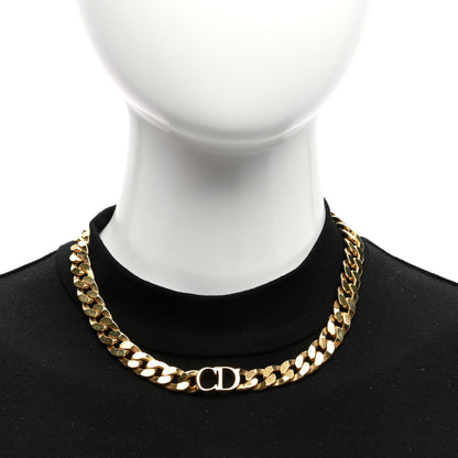 Christian Dior Metal Danseuse Etoile Chain Choker Necklace Gold 2 of 6