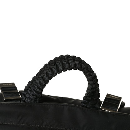 Prada Nylon Montagna Compression Backpack Black 13 of 14