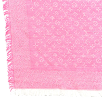 Louis Vuitton Silk Wool Monogram Petit Louis Shawl Pop 3 of 4