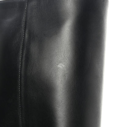 Louis Vuitton Calfskin Belted High Boots 36.5 Black 15 of 18