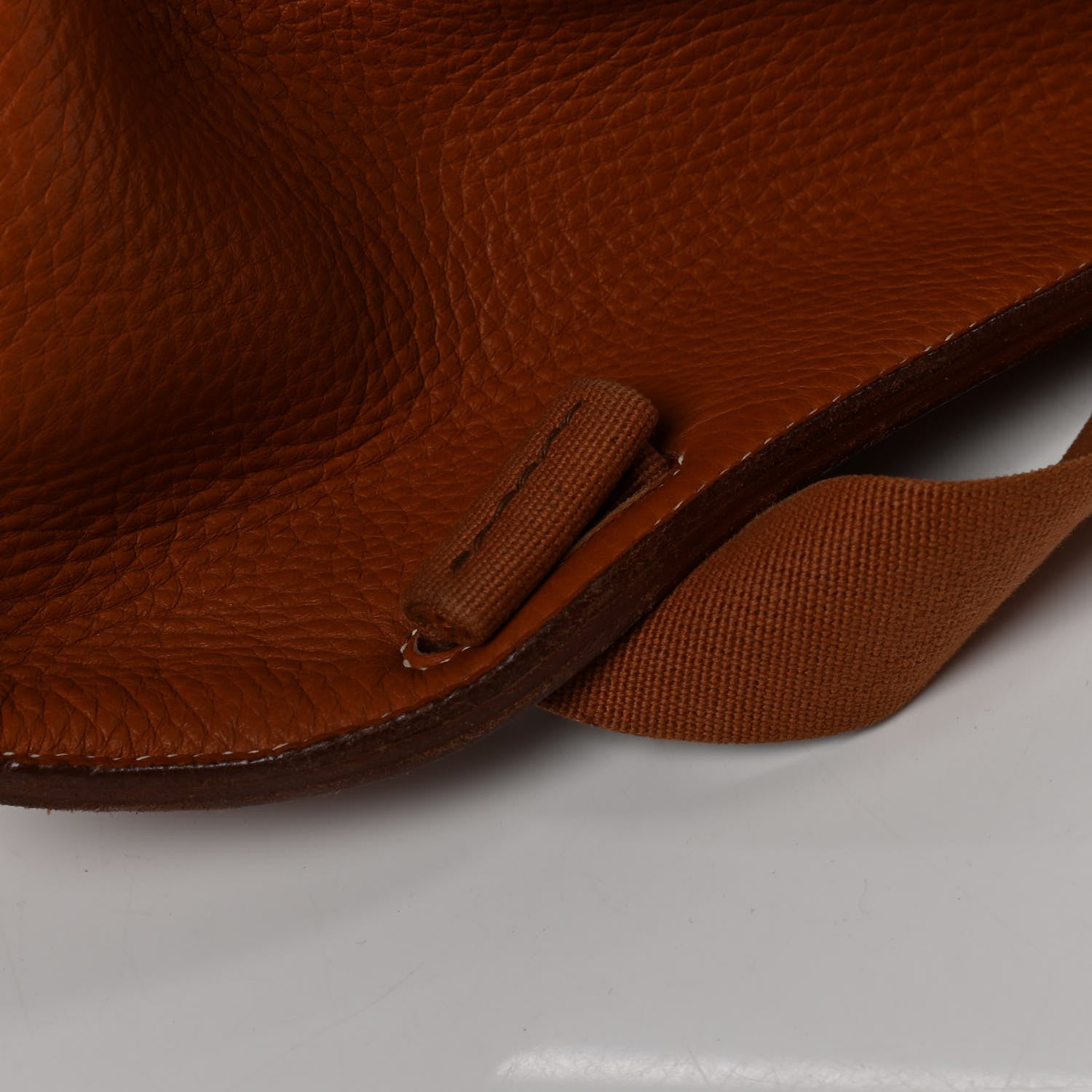 Hermes Taurillon Clemence Sherpa Backpack Gold 9 of 19