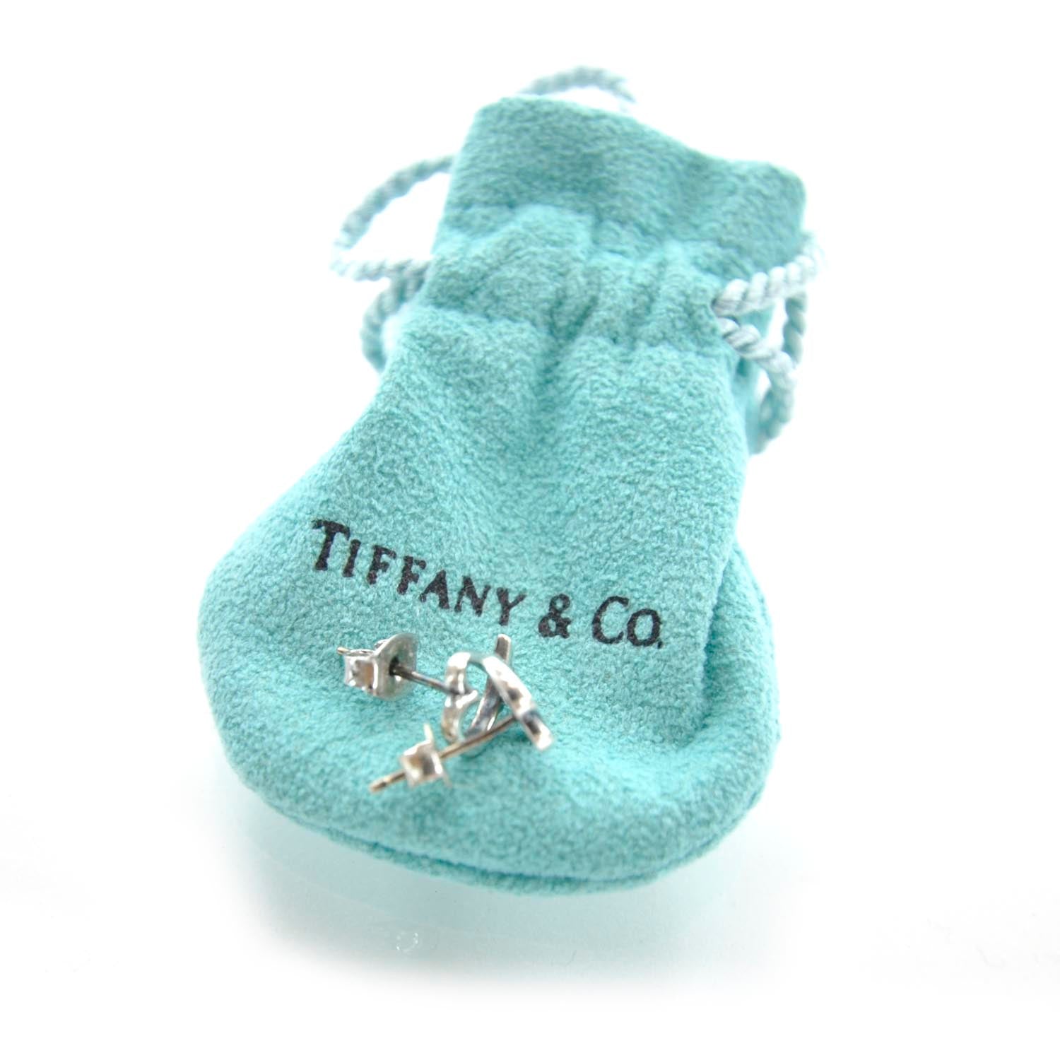 Tiffany Sterling Silver Mini Paloma Picasso Loving Heart Earrings 4 of 5