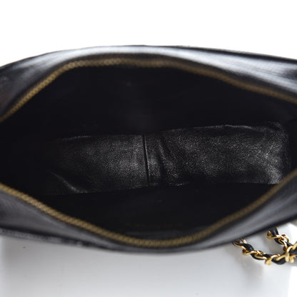 Chanel Lizard Quilted Small Tassel Camera Case Black 5 of 8