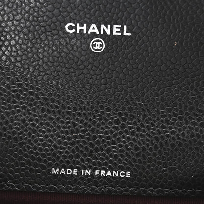 Chanel Caviar Quilted Flap Card Holder Wallet Black 7 of 8